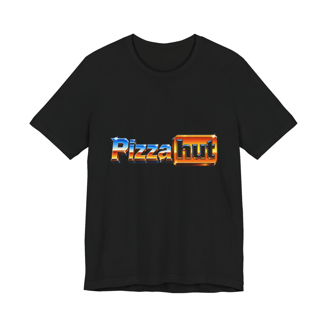 Stuffed Crust T-Shirt — Pizza Hut Brand Parody Fast Food Internet — Black