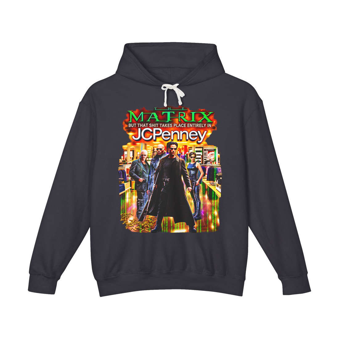 The Matrix But It Takes Place Entirely In JCPenney Hoodie — Retail — Black