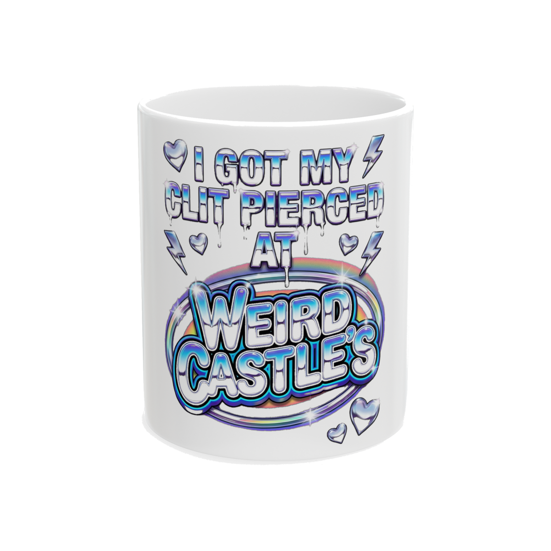 The Prince Albert Drive-Thru — Funny Y2K Piercing Mug