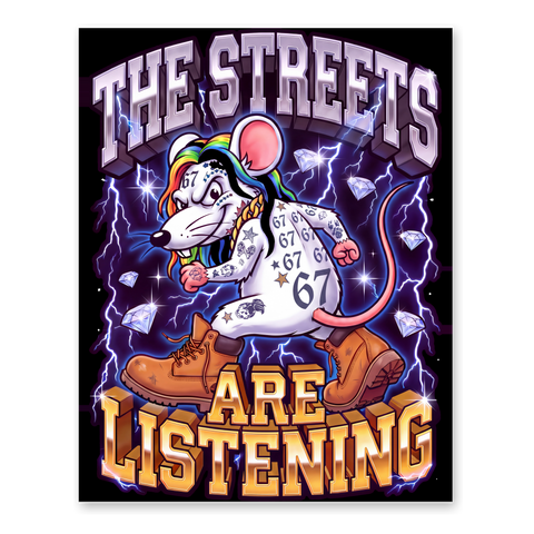The Streets Are Listening - Vacanti Ear Mouse Bootleg Poster