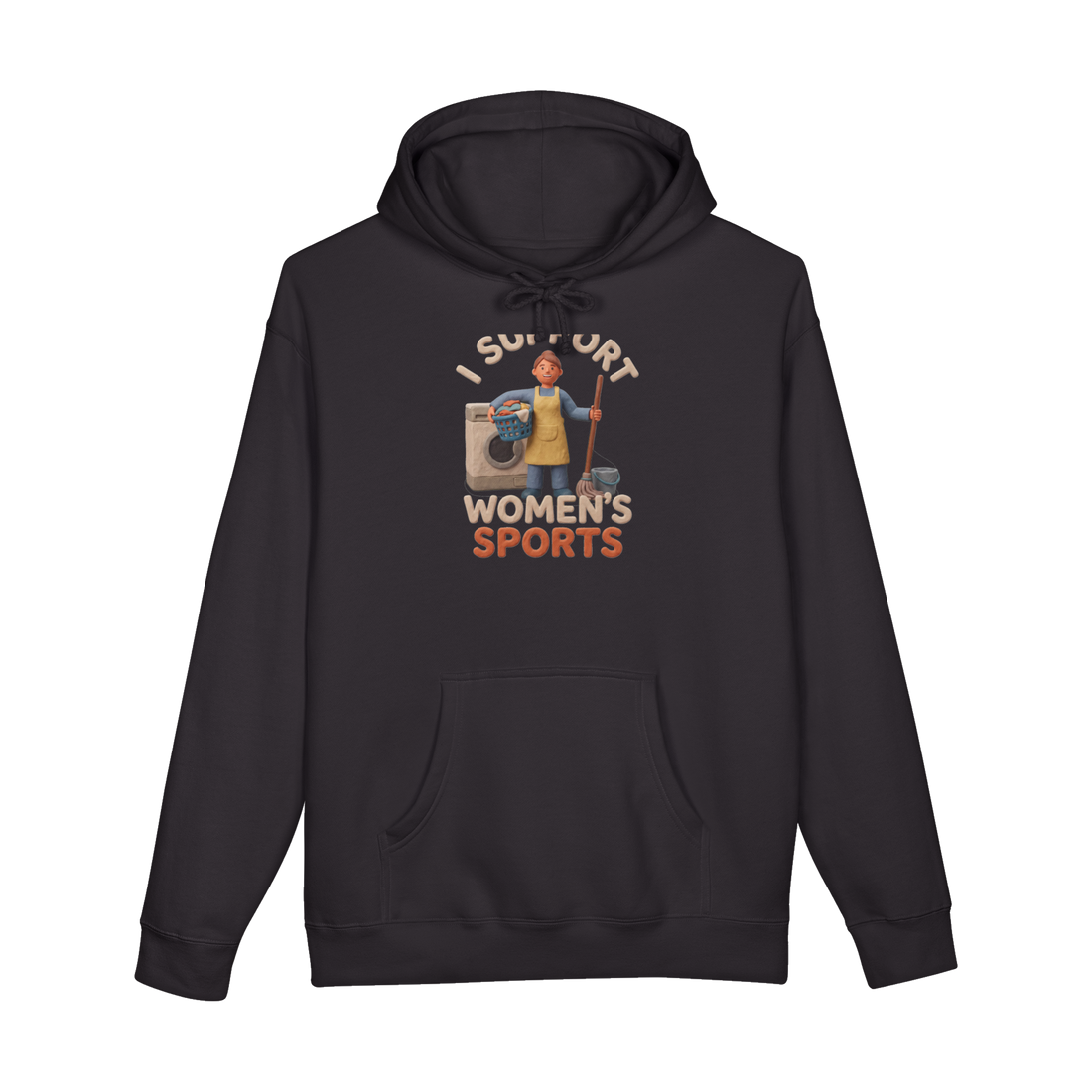 The Unpaid Domestic Decathlon Hoodie — Funny Mom Household Chores — Black