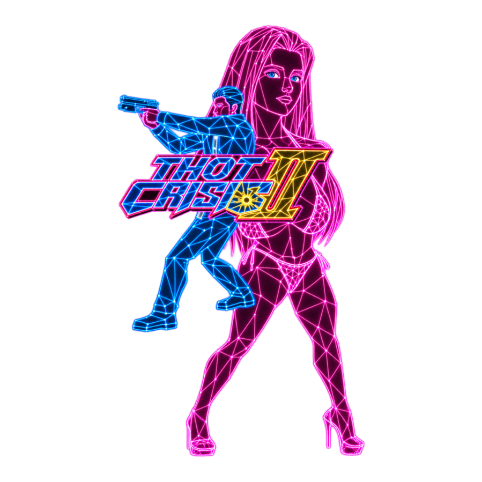 Thot Crisis II Sticker — Funny Parody — White