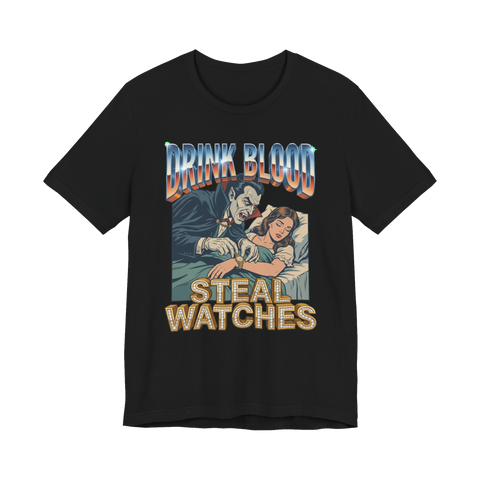 Transylvanian Lick 90s Bootleg Vampire Shirt — Black