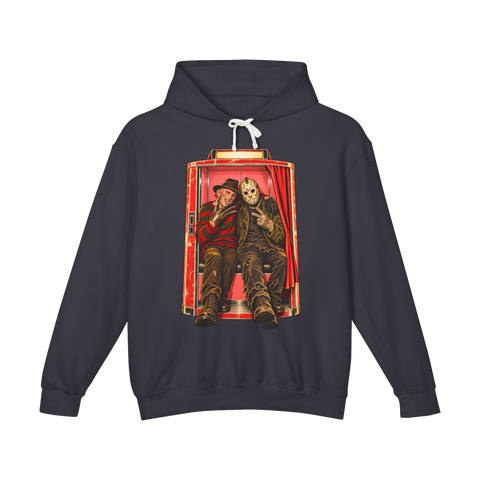 Trauma Bonding Hoodie — Funny Freddy Krueger Jason Voorhees Photobooth — Black