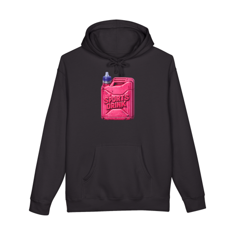 A hoodie with an Unleaded Electrolytes design for car enthusiasts