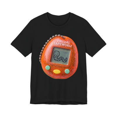 Virtual Tapeworm Shirt — Retro Digital Pet Tee