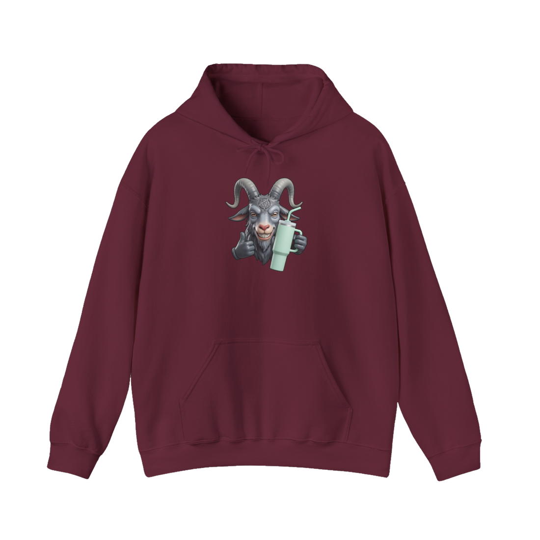 Basic Baphomet — Hoodie — Maroon