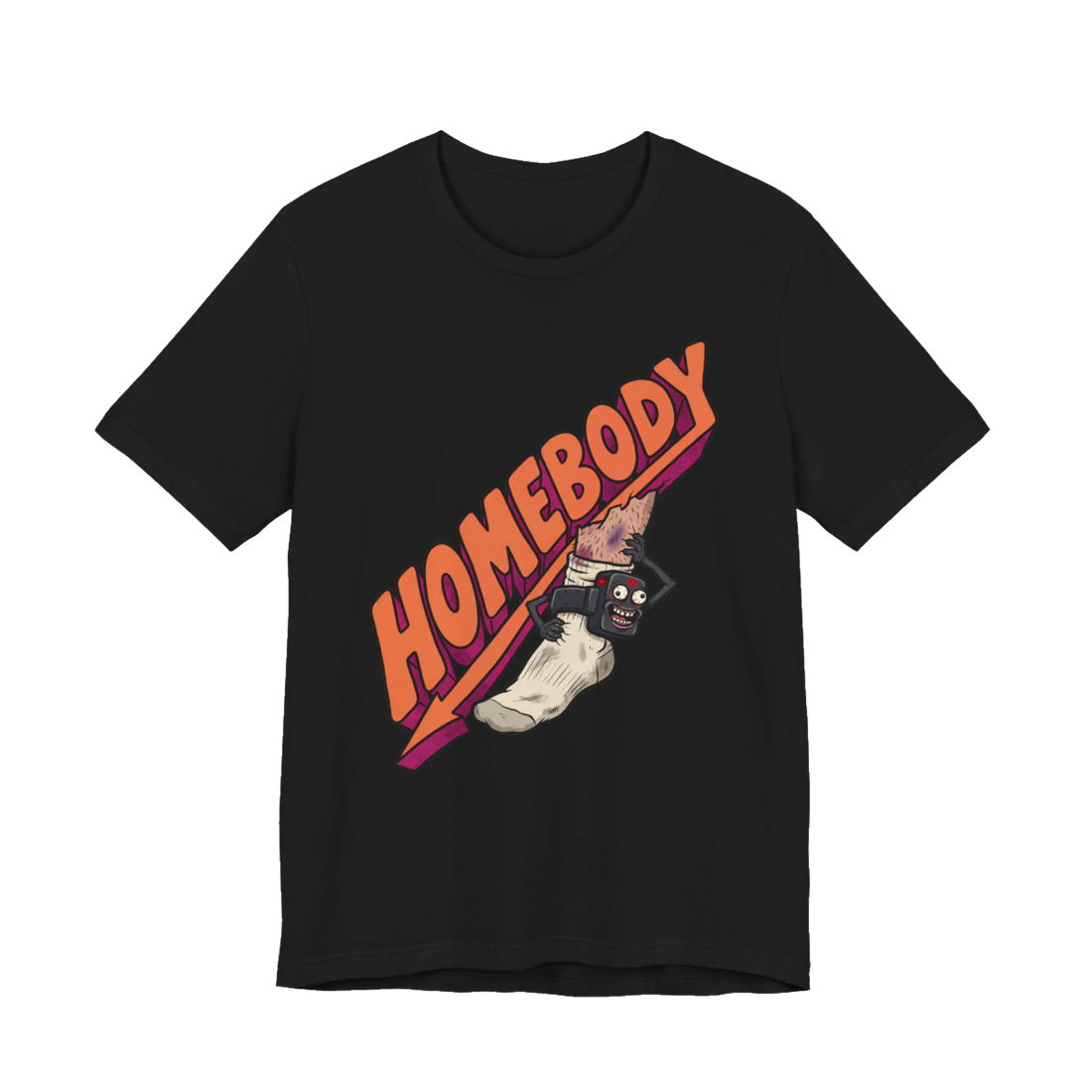 Court-Ordered Homebody — T-Shirt — Black