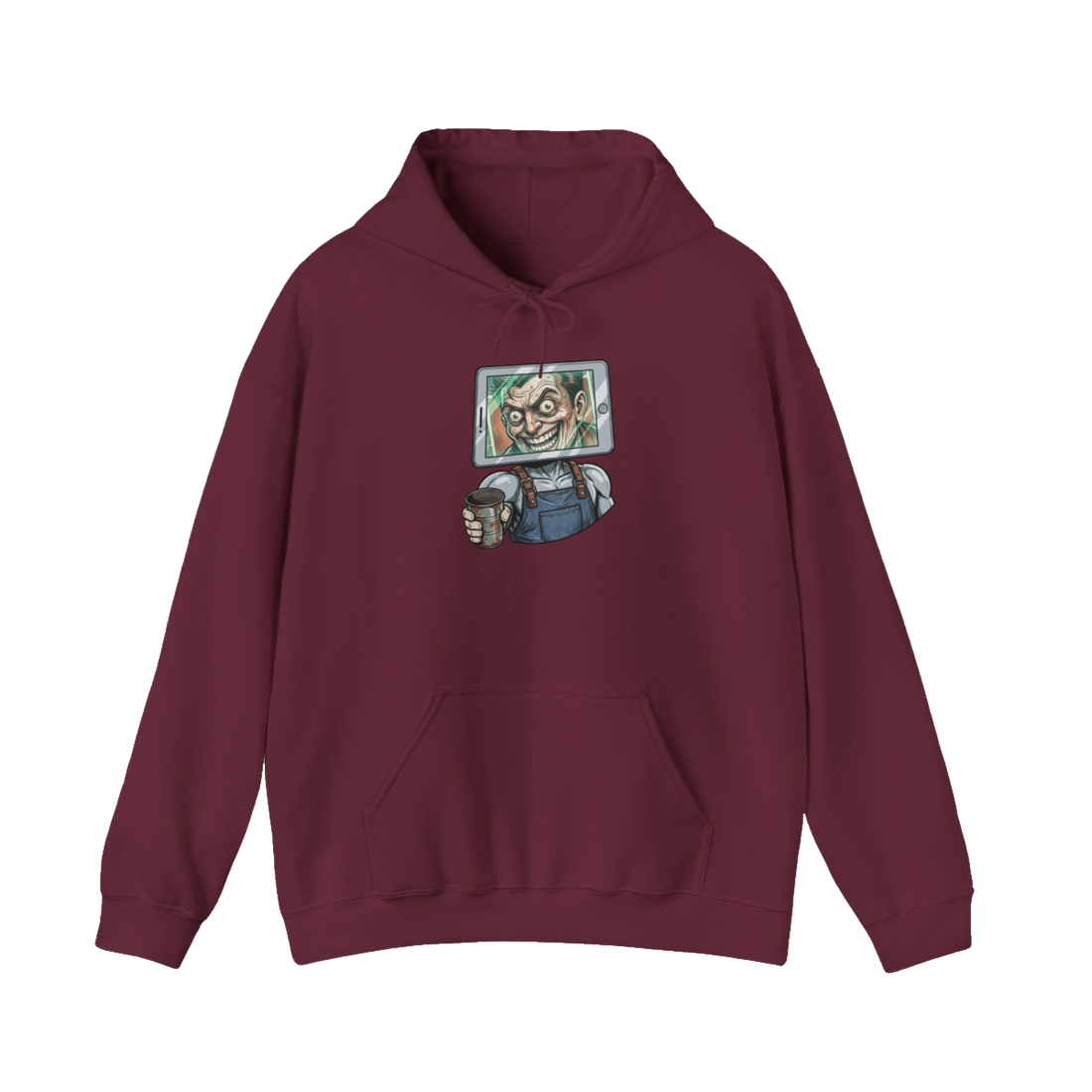 Just A Quick Question On The Screen — Funny Tip Screen Hoodie — Maroon