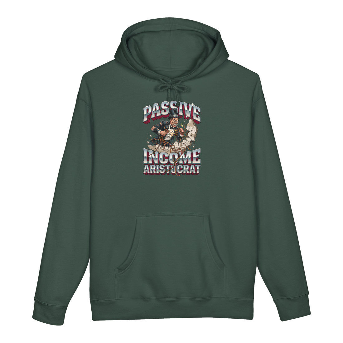 Passive Income Landlord Hoodie — Funny Real Estate Gag Gift — Alpine Green