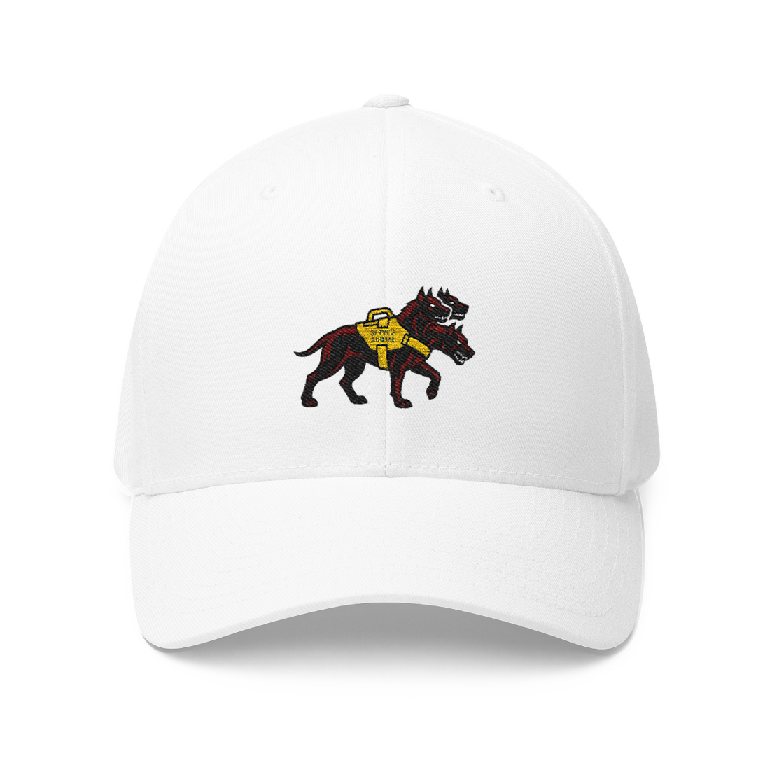 Registered Emotional Support Hellhound Hat — Funny Dog Cap — White