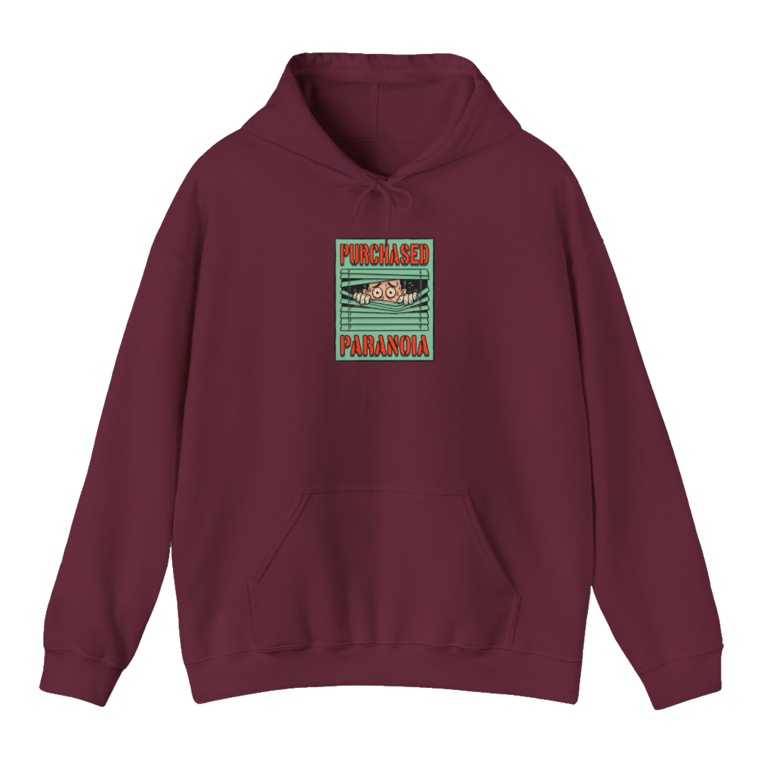 Voluntary Paranoia Procurement — Hoodie — Maroon
