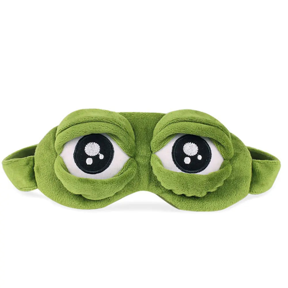 Sad Frog Sleep Mask – Existential Nap Edition