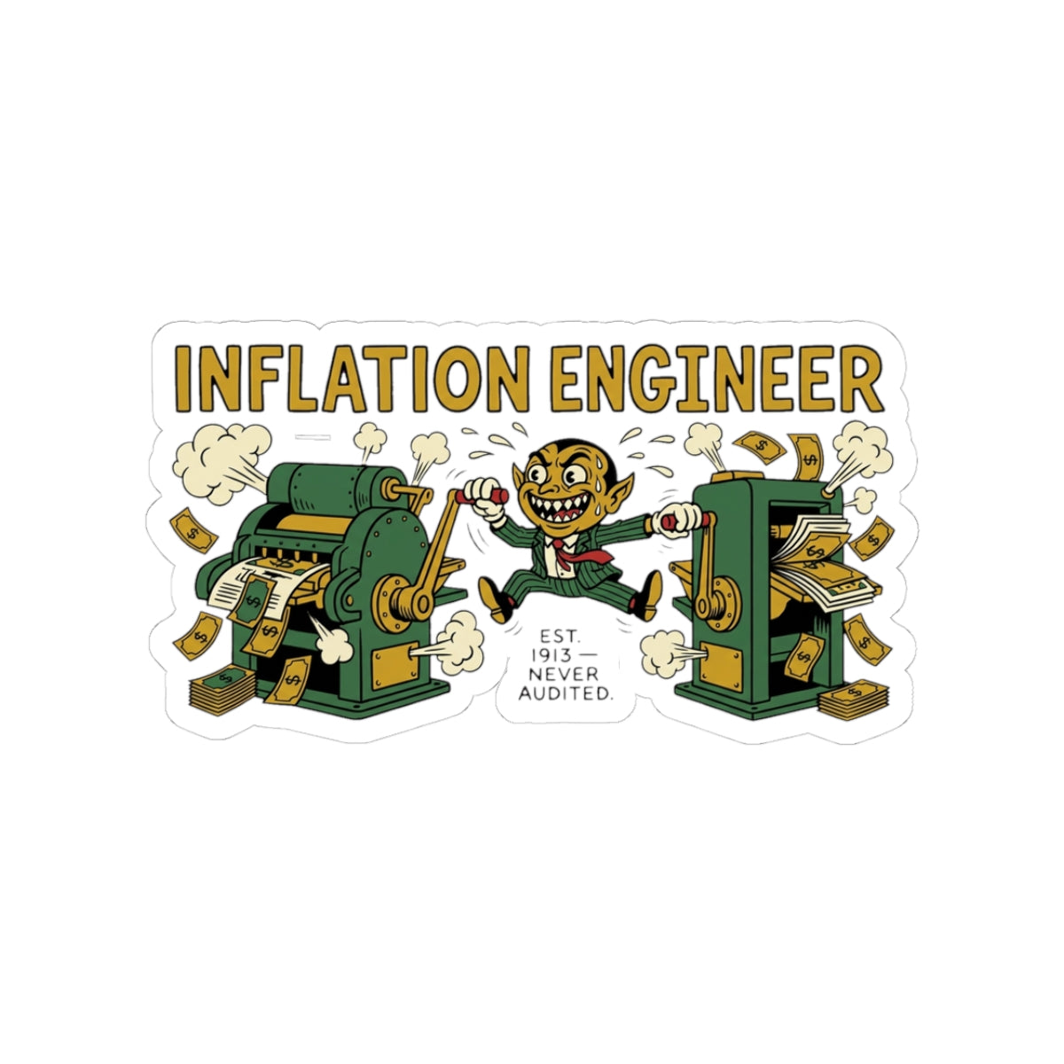 Inflation Engineer — Certified Trade Credential — Sticker