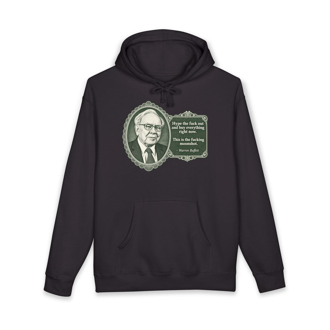 The Oracle Of Moonshots Hoodie — Funny Warren Buffett