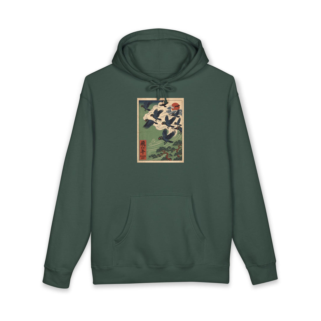 Flock Off — Birds Aren't Real Crow Hoodie