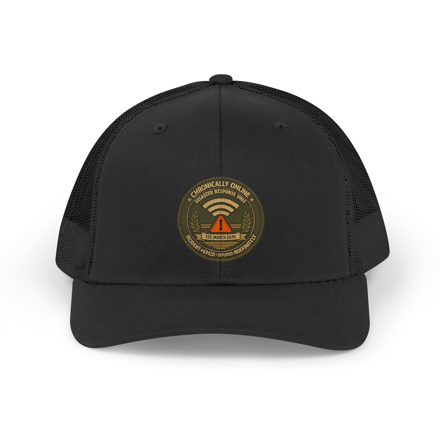 CHRONICALLY ONLINE DISASTER RESPONSE VOLUNTEER CAP — INCIDENT 