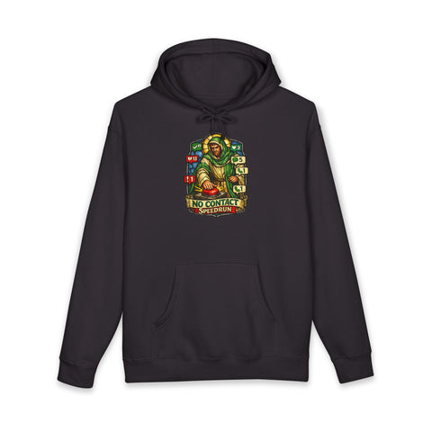 Patron Saint of Blocking funny internet humor hoodie for introverts