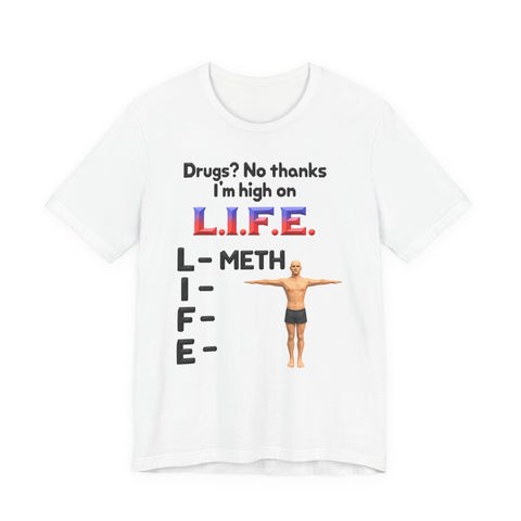 L Is For Meth T-Shirt — High on Life Meme Low Poly T