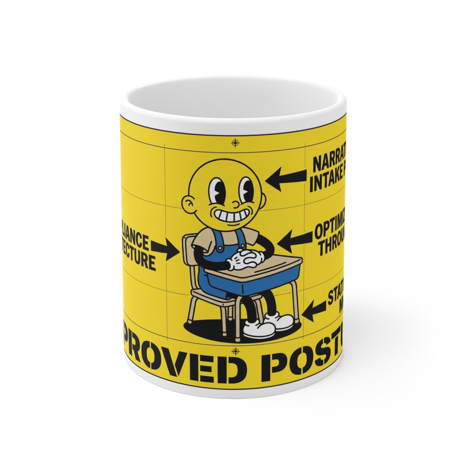 CORRECT SEATING POSTURE FOR RE-EDUCATION — Mug
