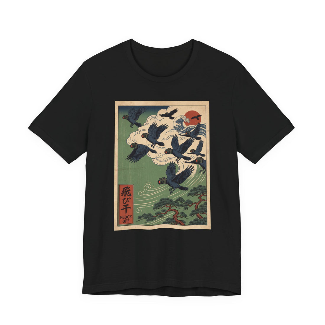 Flock Off Birds Aren't Real Shirt — Funny Crow Surveillance Tee