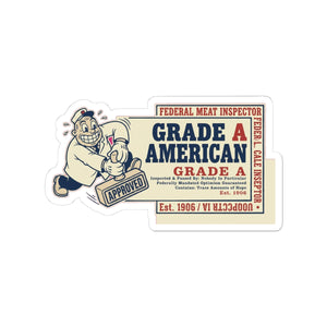 GRADE A AMERICAN — Sticker