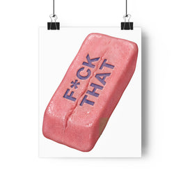 Silent Reading Flesh Wedge — Poster