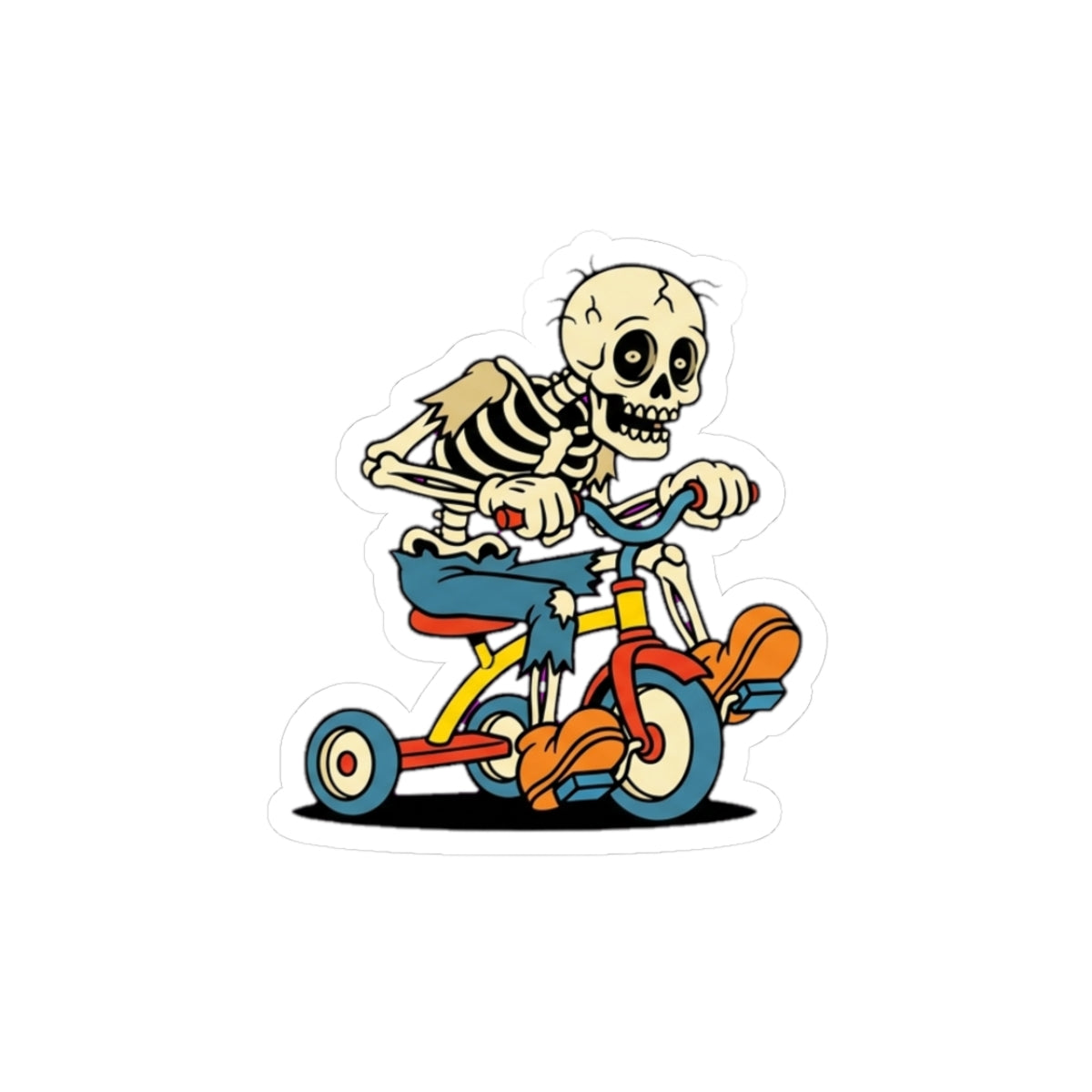 Sticker reading Fully Grown Adult, mocking the millennial adulting trope with pure existential dread.