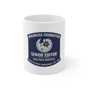 SENIOR EDITOR, TALK PAGE DISPUTES — Official Credentialed Cap