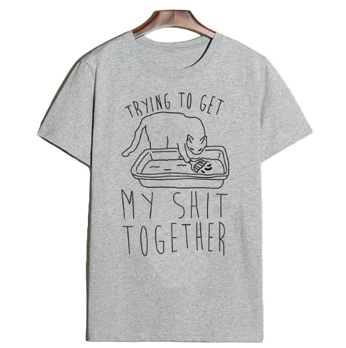 Trying to Get My Shit Together Cat Tee