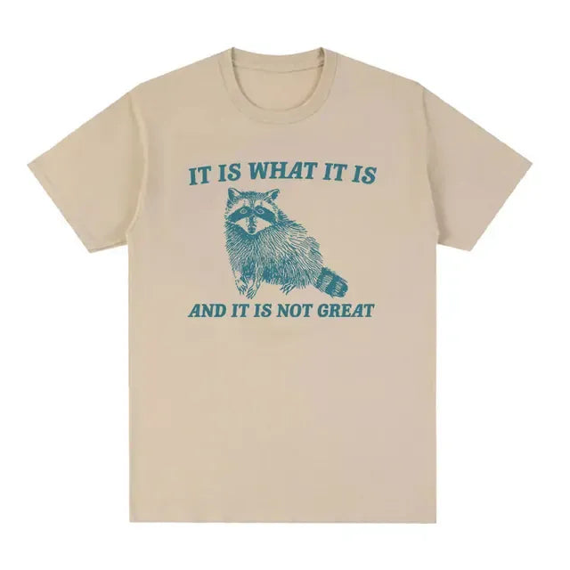 Raccoon Nihilism Tee – It Is What It Is (And It Is Not Great)