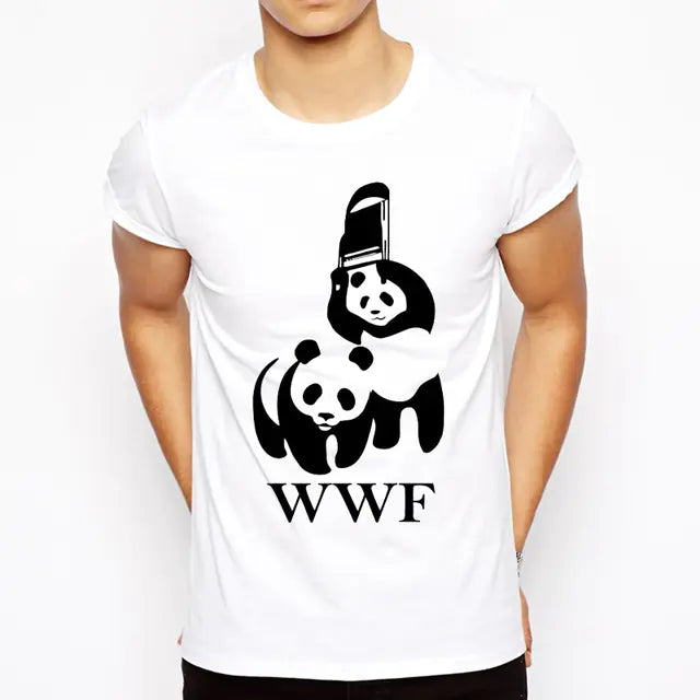 WWF Wrestling Panda Tee – Endangered Elbow Drop Edition