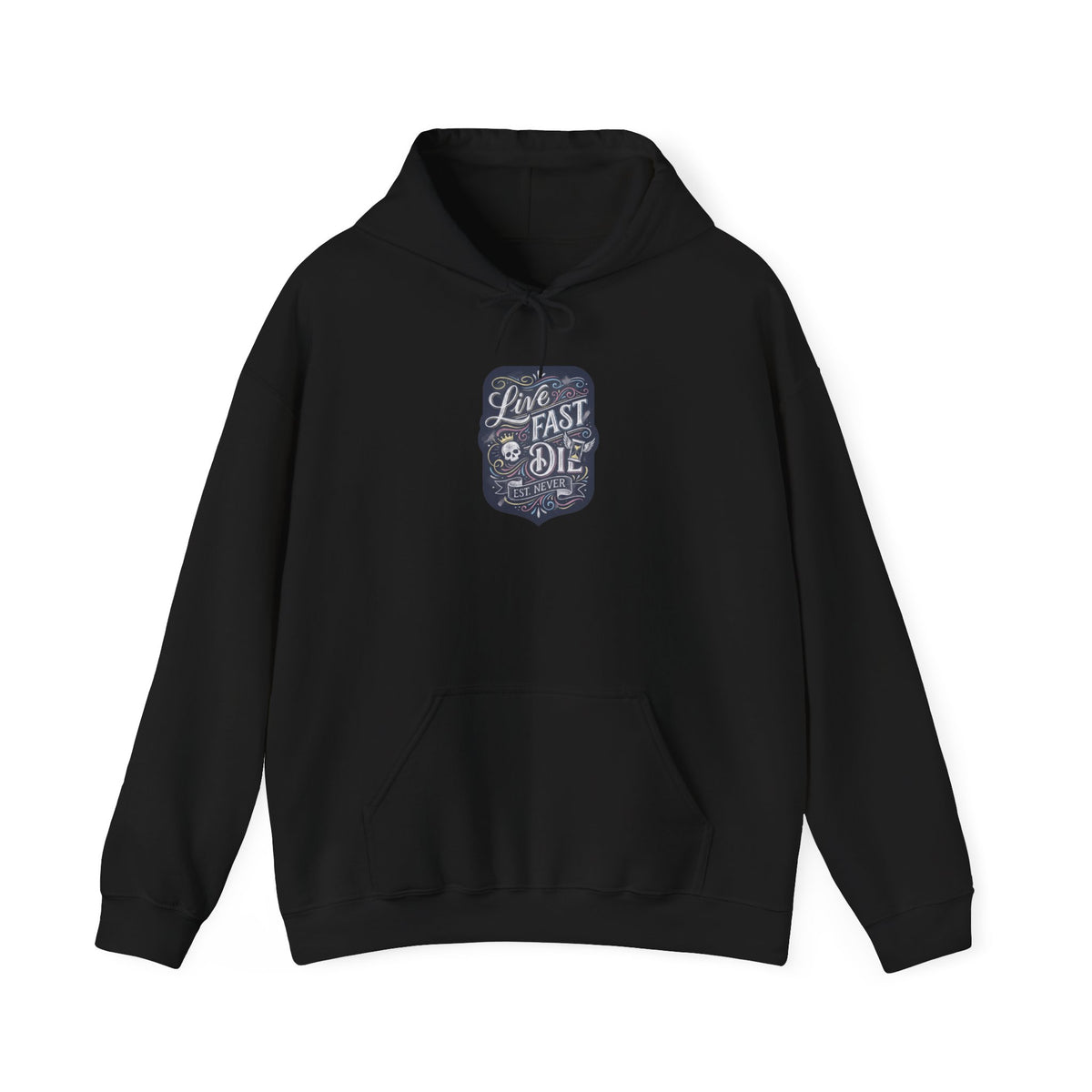 Live Fast Est Never — Hoodie