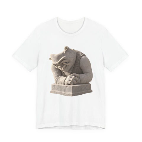 Cursed Swamp Gargoyle T-Shirt — Shrek Sculpture Image Internet Culture