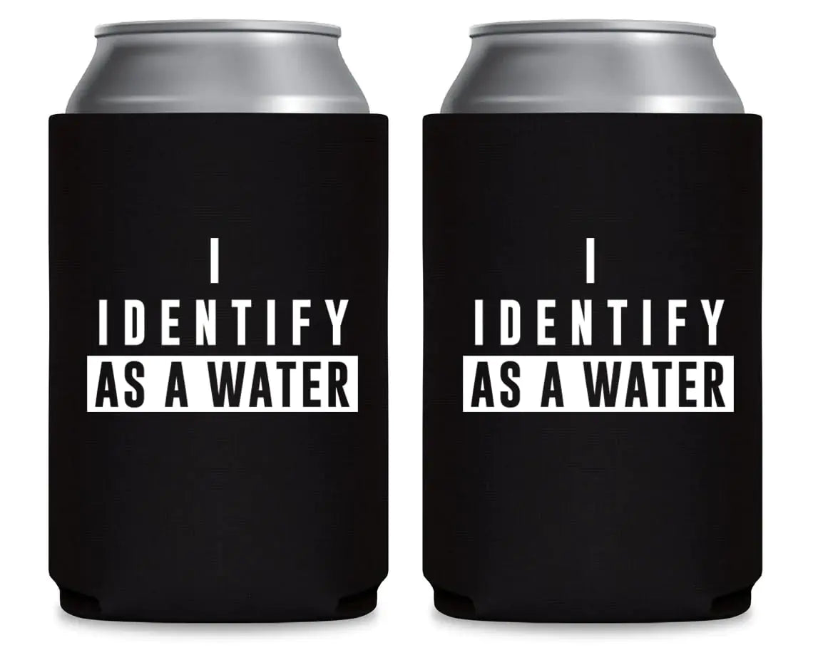I Identify As a Water – Can Cooler 2‑Pack