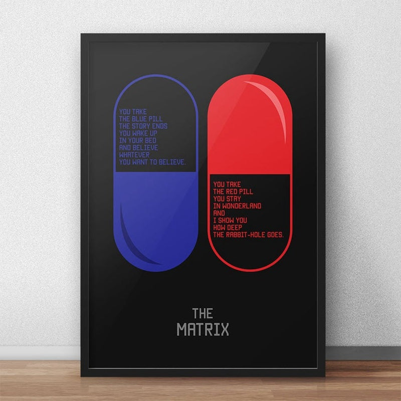 Matrix Red & Blue Pill Poster