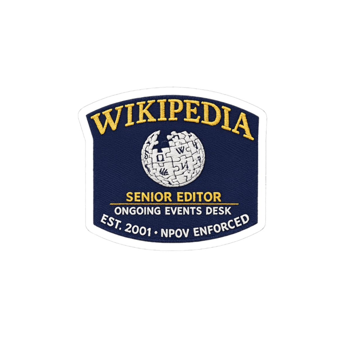 WIKIPEDIA ONGOING EVENTS DESK — SENIOR EDITOR STAFF CAP