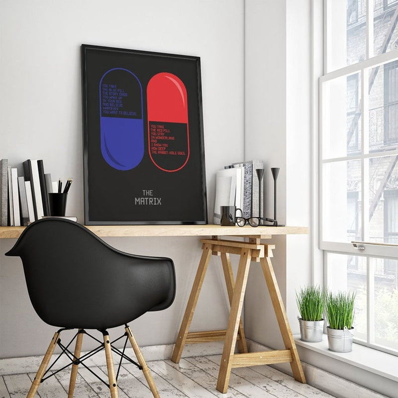 Matrix Red & Blue Pill Poster