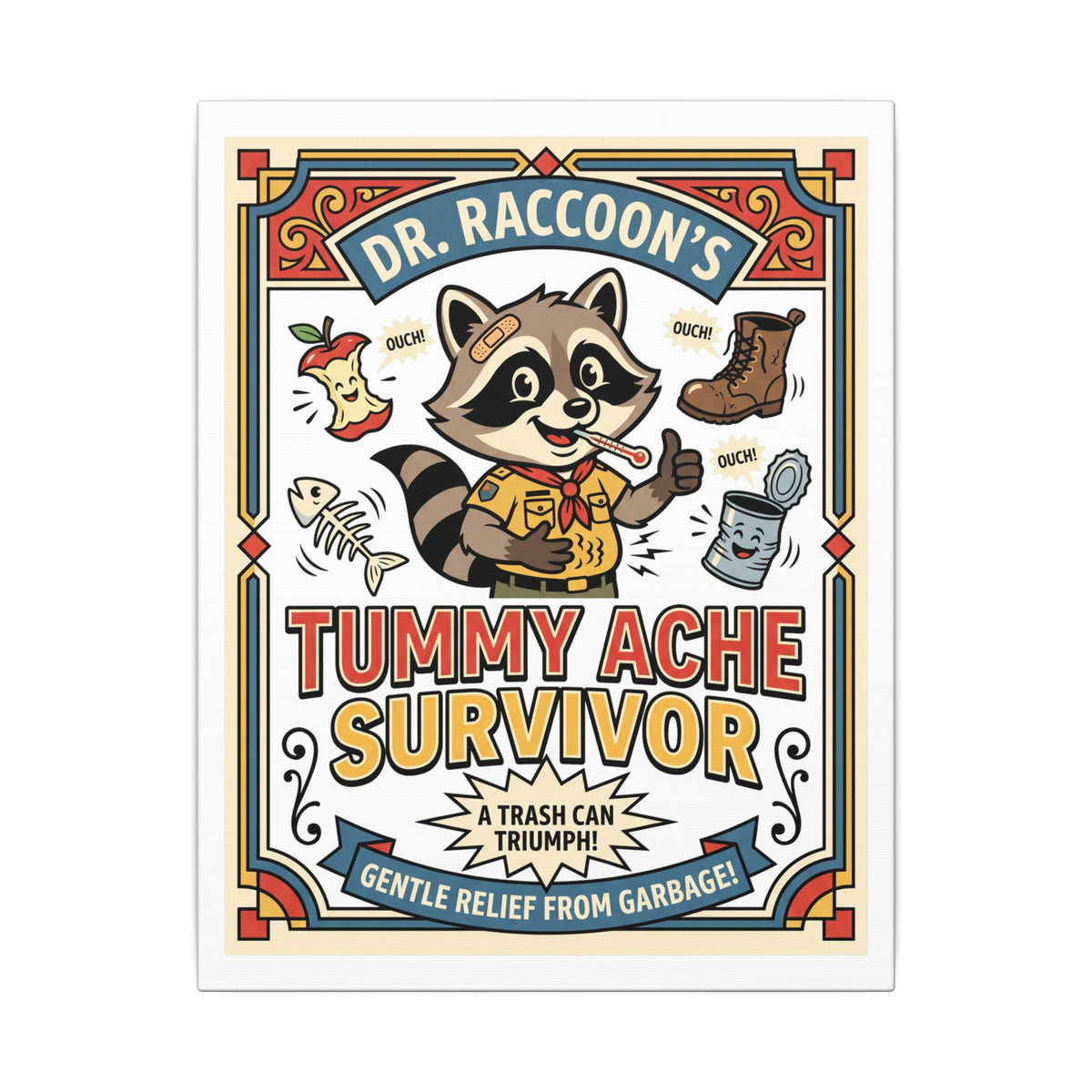 Tummy Ache Survivor — Canvas
