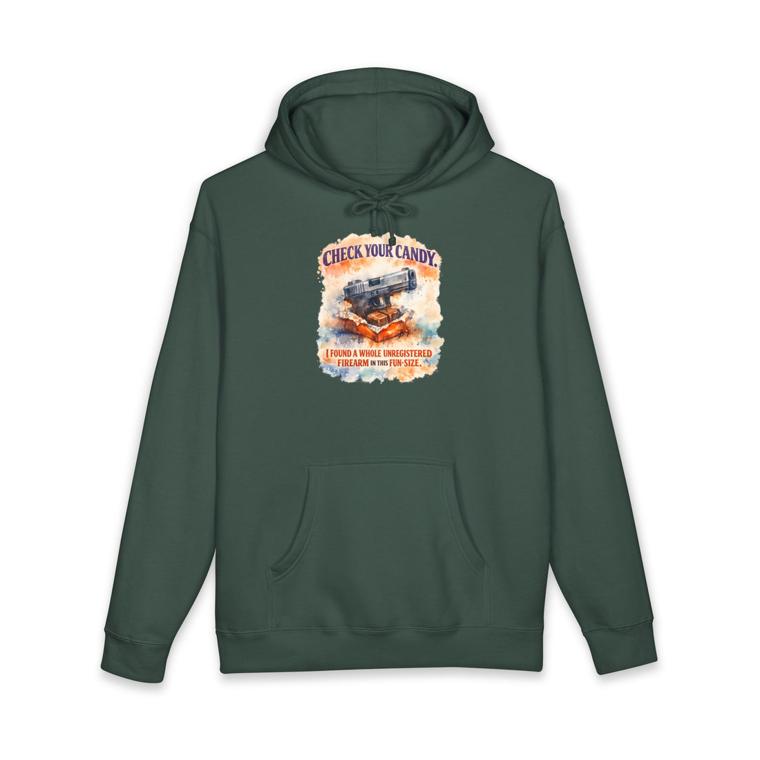 Check Their Candy Hoodie — Halloween Gun in Suburban Panic Facebook