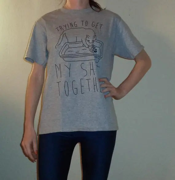 Trying to Get My Shit Together Cat Tee