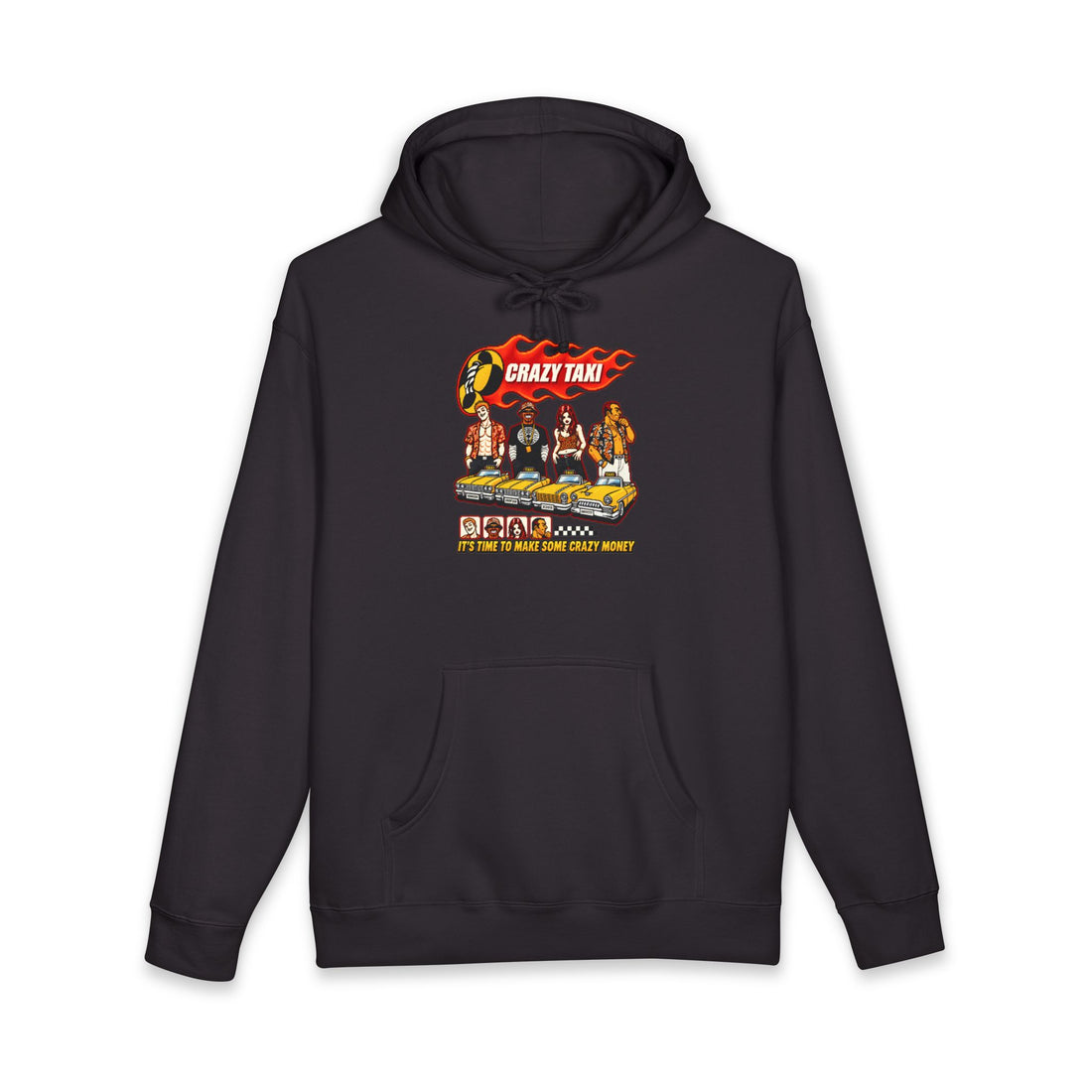 Time To Make Some Crazy Money Hoodie — Taxi Sega Arcade Retro Gaming