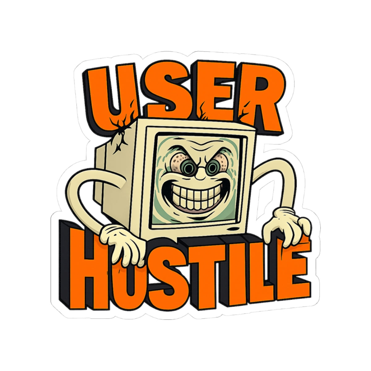 User Hostile Design — Sticker