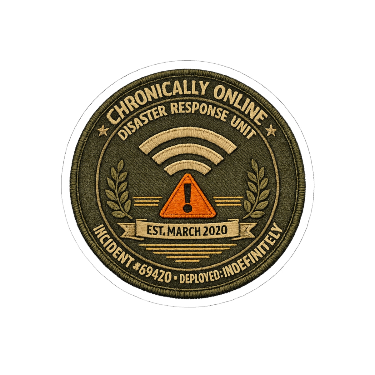 CHRONICALLY ONLINE DISASTER RESPONSE VOLUNTEER CAP — INCIDENT 