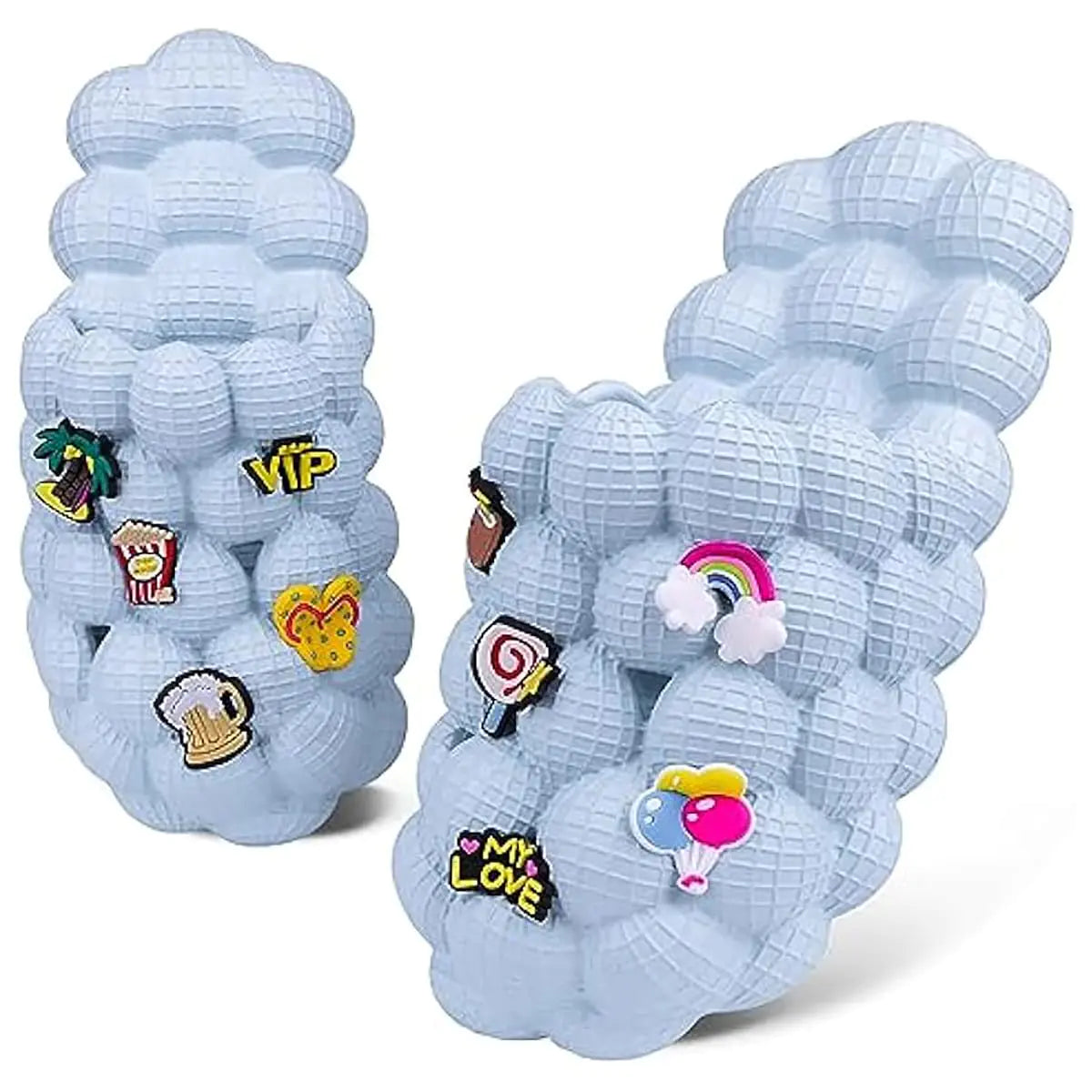 Cloud Cluster Bubble Slides – Funny Charm Slippers for People Who’ve Given Up on Real Shoes