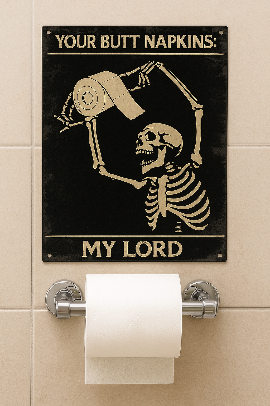 Your Butt Napkins, My Lord Plaque