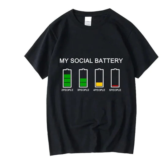 My Social Battery Tee – Extrovert Expired Edition