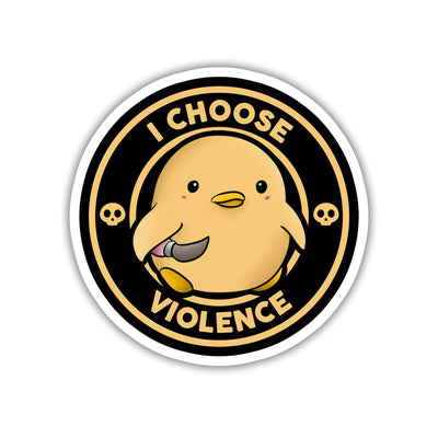I Choose Violence Stickers (3-Pack)