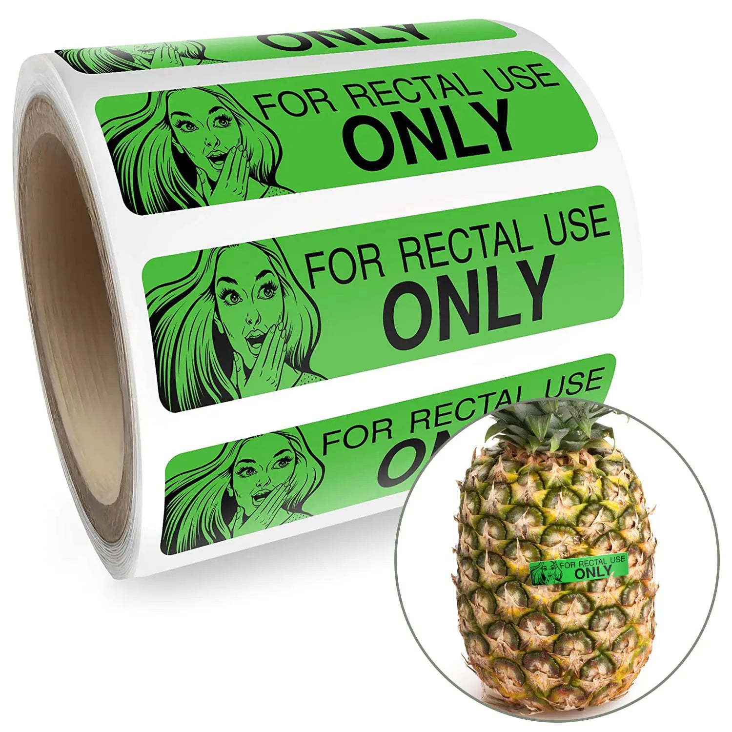 Rectal Use Only Stickers – Funny Gag Roll of 200 Prank Labels
