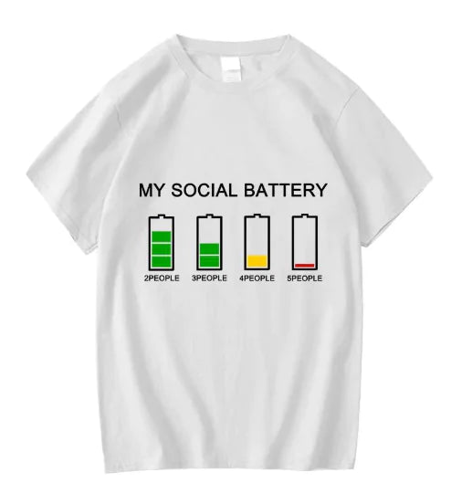 My Social Battery Tee – Extrovert Expired Edition